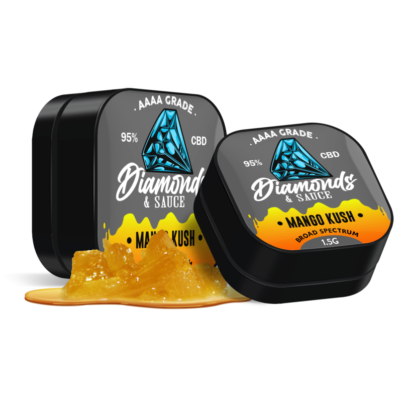Mango Kush - Diamonds & Sauce Broad Spectrum 1.5g Mango Kush - Diamonds & Sauce Broad Spectrum 1.5g