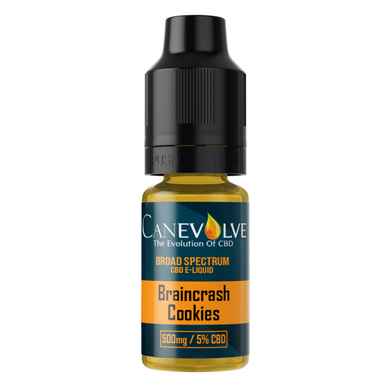 Braincrash Cookies - Broad Spectrum - Terpene Infused - 10ml - CBD E-LIQUID Braincrash Cookies - Broad Spectrum - Terpene Infused - 10ml - CBD E-LIQUID