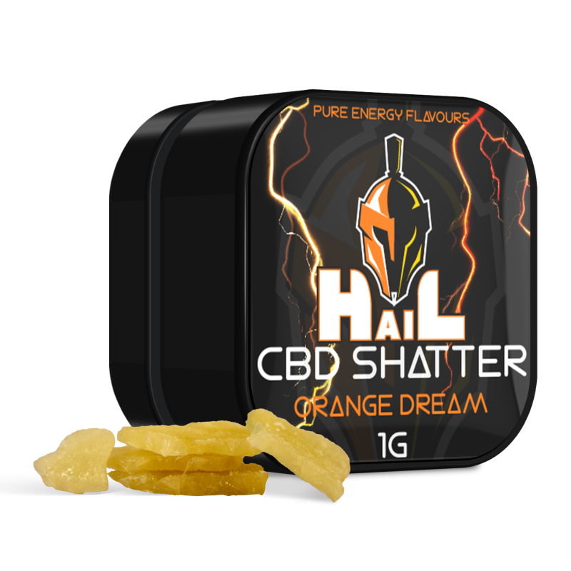 Orange Dream - Hail CBD Shatter 98% 1g Orange Dream - Hail CBD Shatter 98% 1g