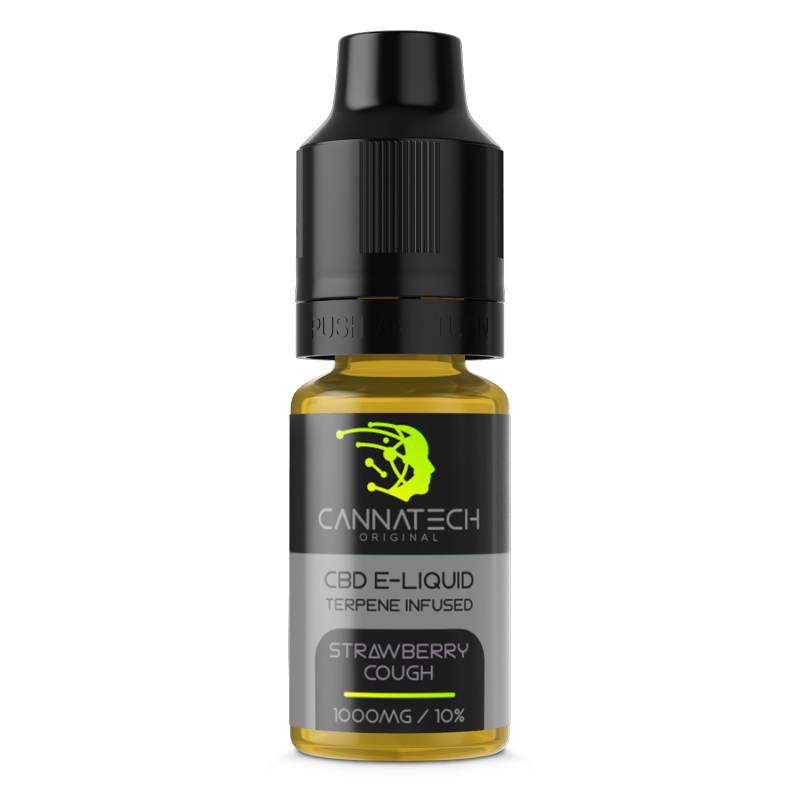 Strawberry Cough - CANNATECH 10ML TERPENE INFUSED CBD E-LIQUID