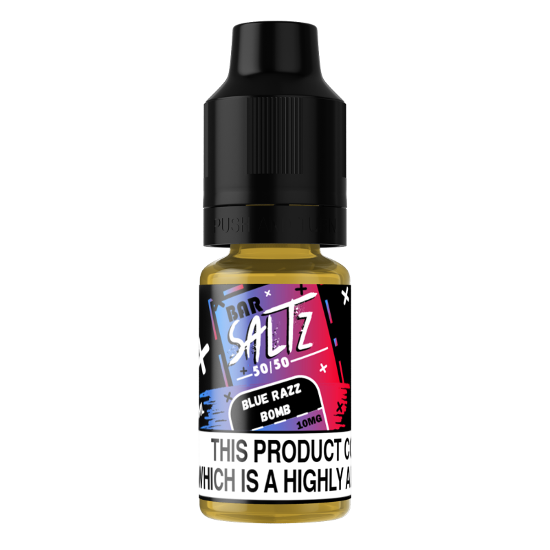 Blue Razz Bomb - Bar Saltz 10ml - 10mg - 50/50 Blue Razz Bomb - Bar Saltz 10ml - 10mg - 50/50