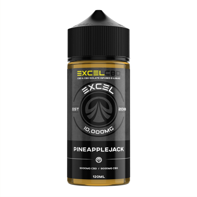 Pineapple Jack - Excel CBD 10,000mg CBD/CBG 120ML Pineapple Jack - Excel CBD 10,000mg CBD/CBG 120ML